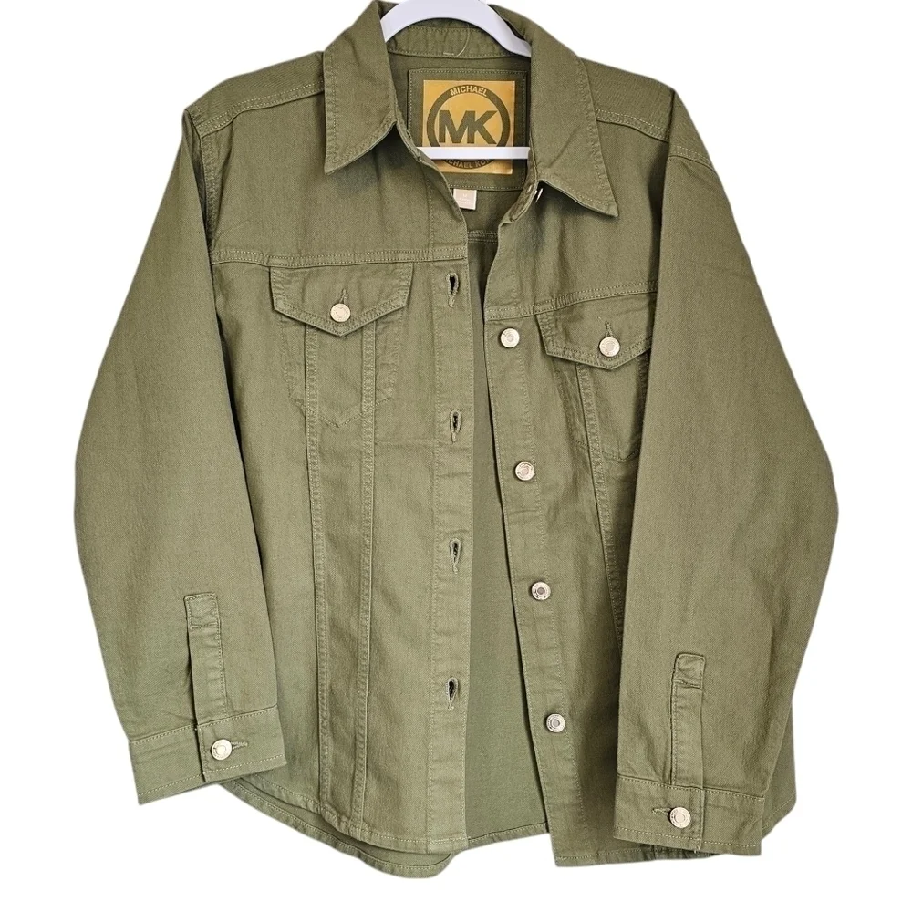 NWT Michael Kors barn jacket button down shacket womens size m